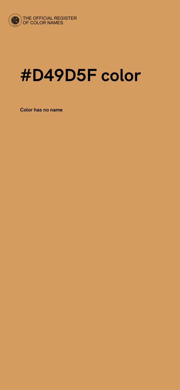 #D49D5F color image