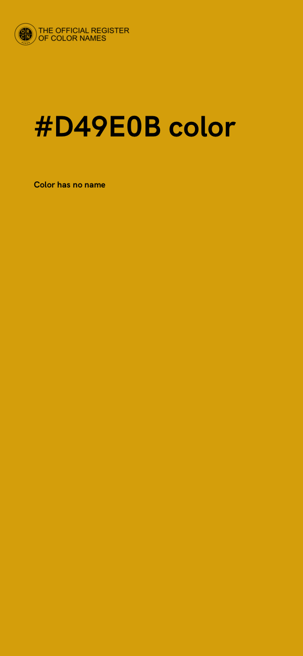#D49E0B color image