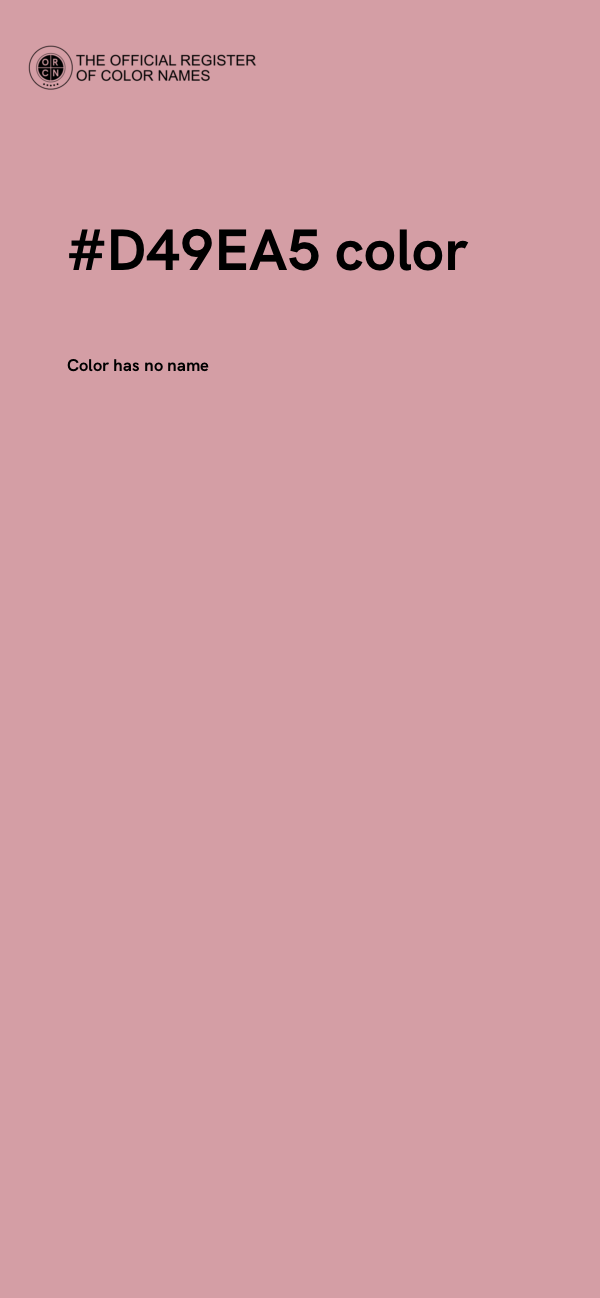 #D49EA5 color image