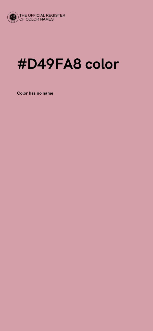 #D49FA8 color image