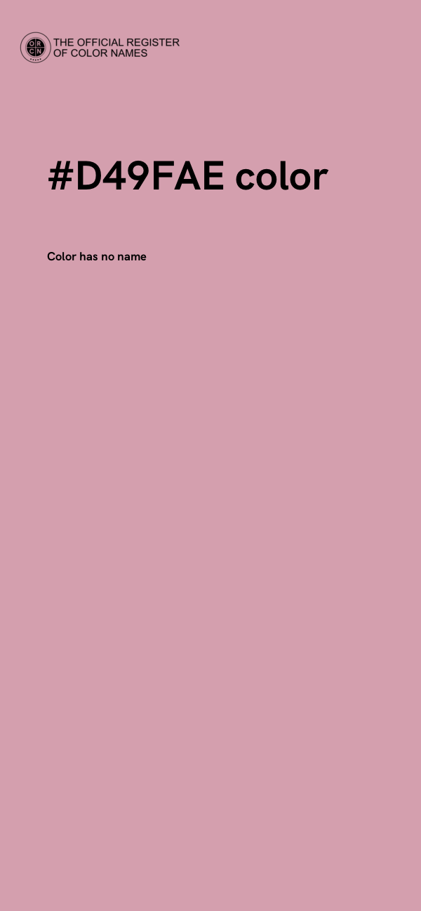 #D49FAE color image