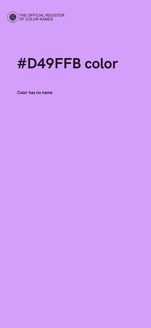 #D49FFB color image
