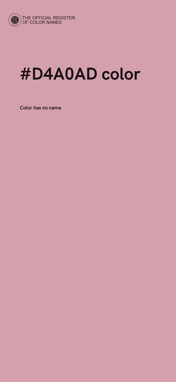 #D4A0AD color image