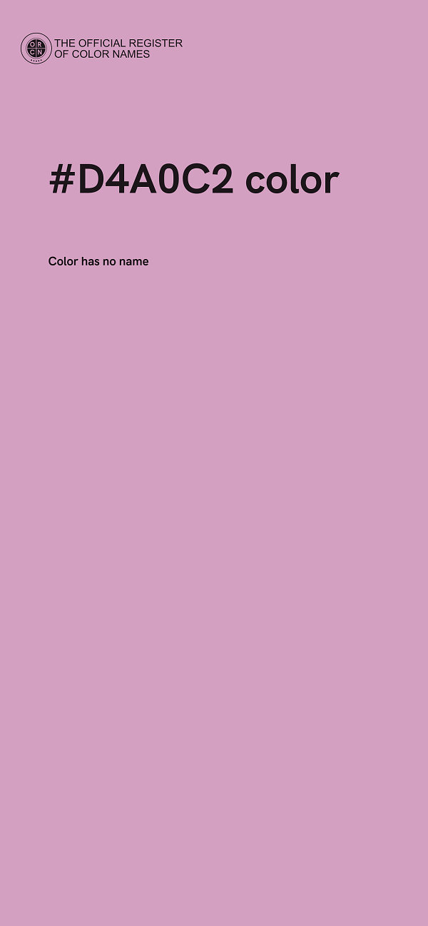 #D4A0C2 color image