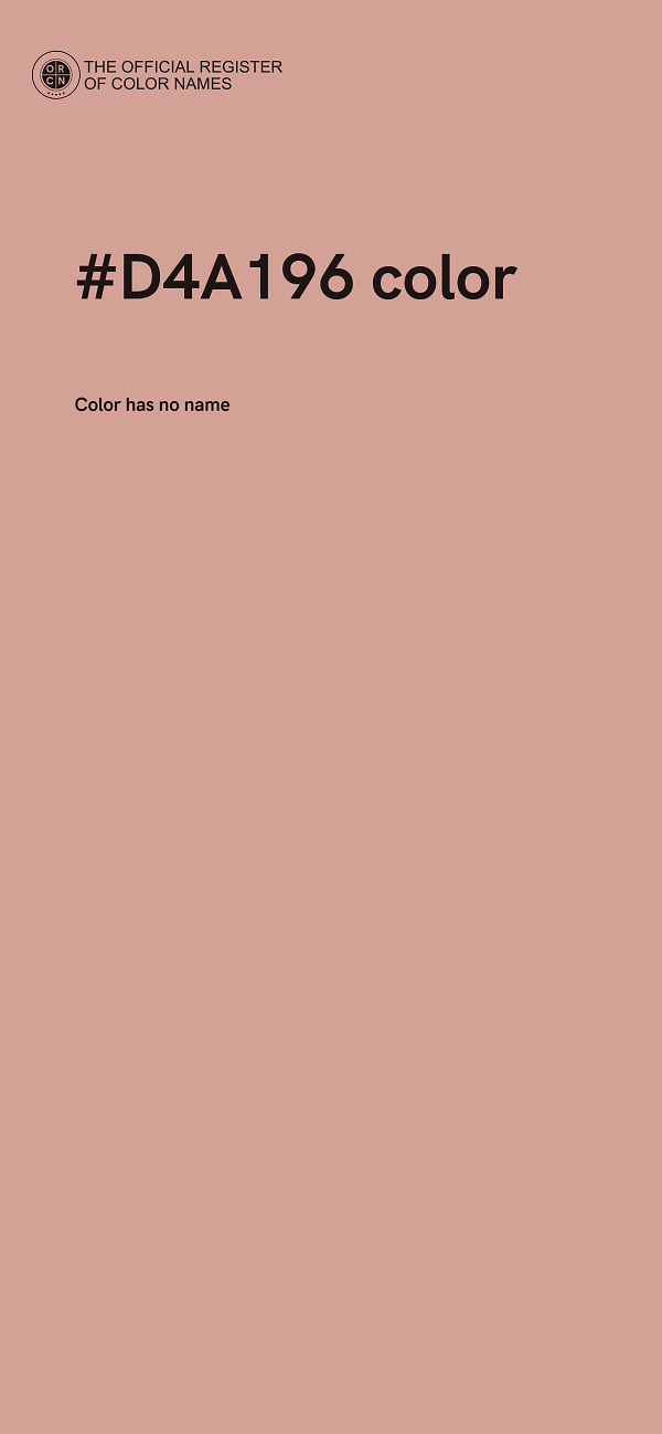 #D4A196 color image