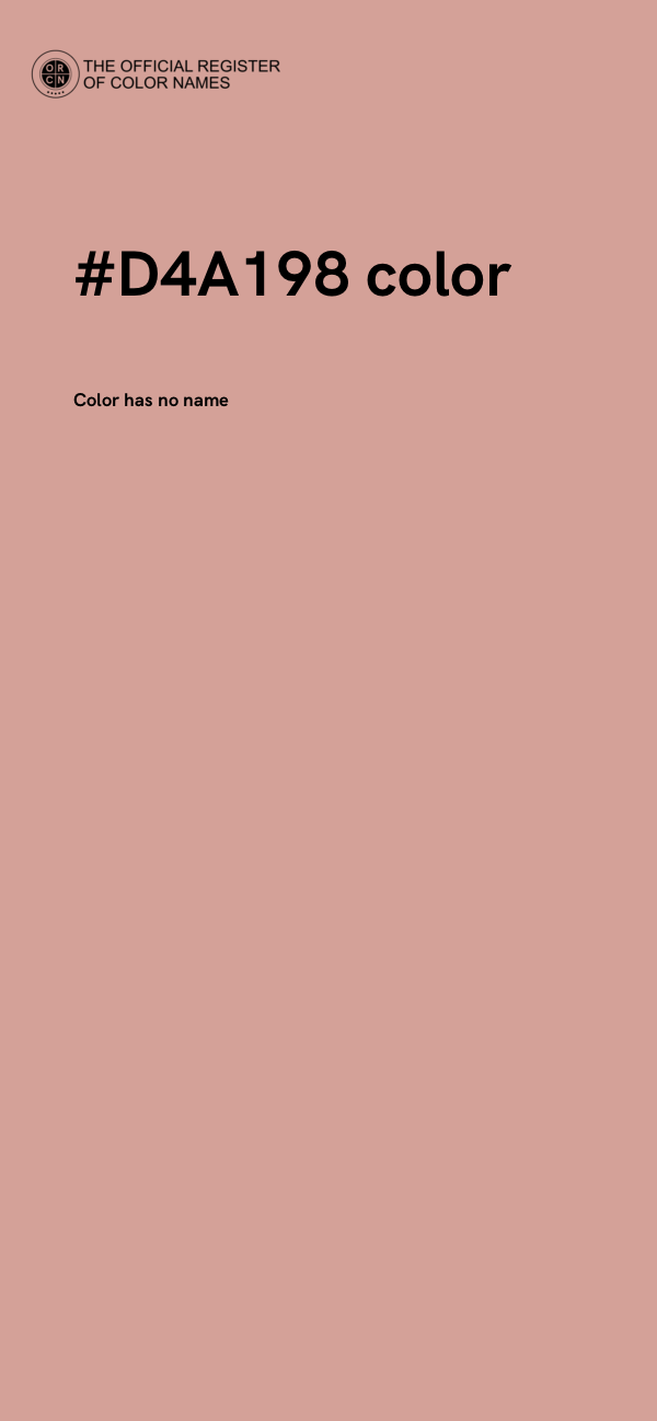 #D4A198 color image