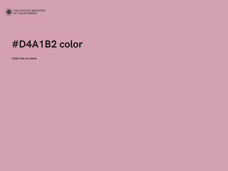 #D4A1B2 color image