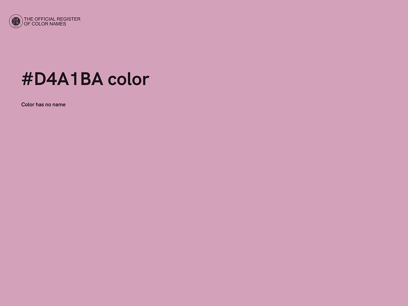 #D4A1BA color image