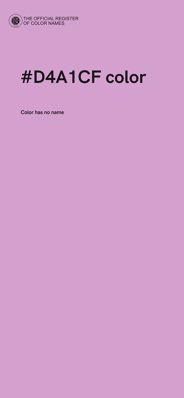 #D4A1CF color image