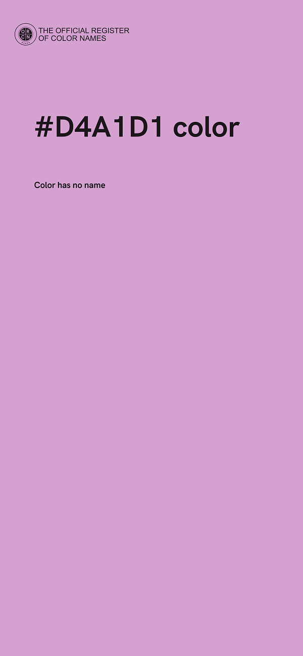 #D4A1D1 color image