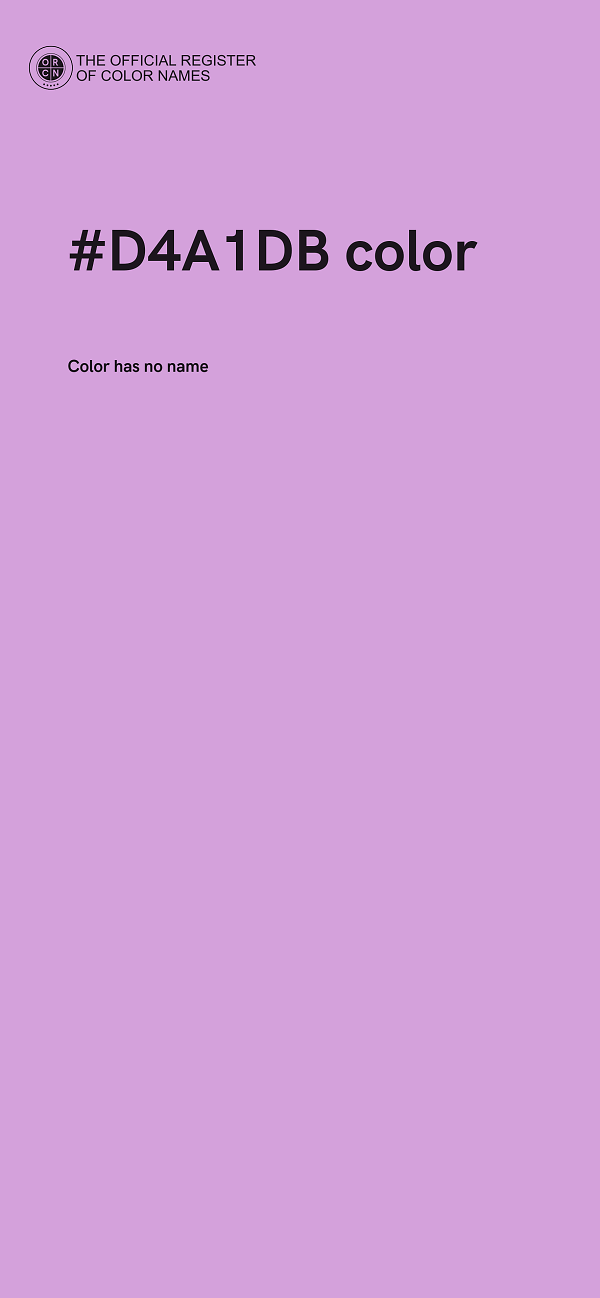 #D4A1DB color image