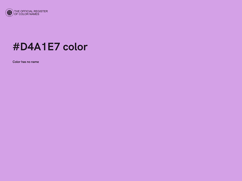 #D4A1E7 color image