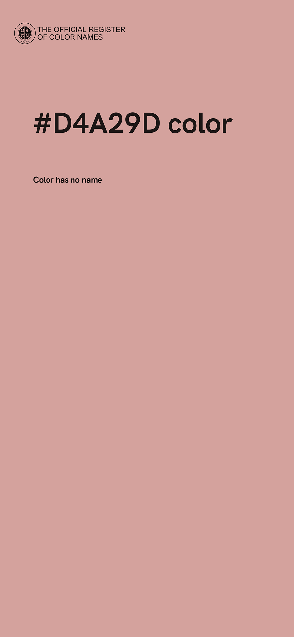 #D4A29D color image