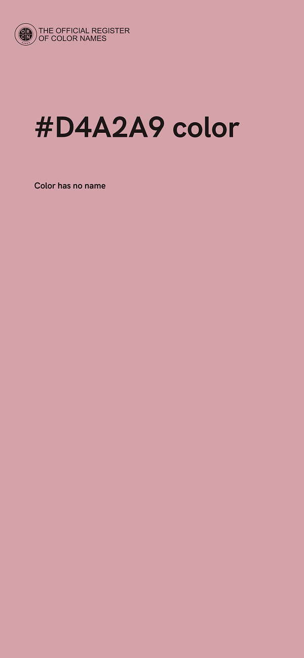 #D4A2A9 color image