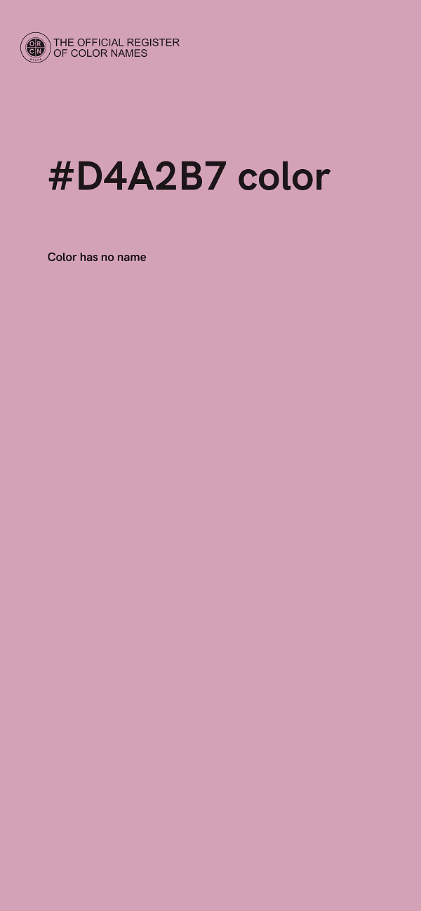 #D4A2B7 color image