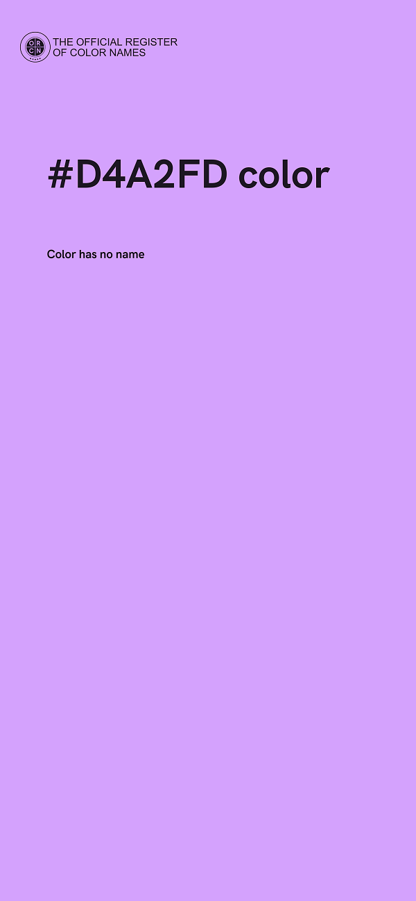 #D4A2FD color image