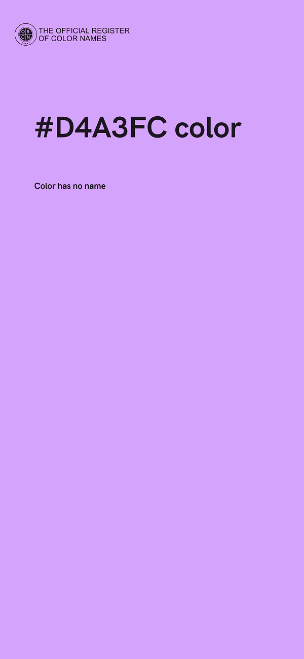 #D4A3FC color image