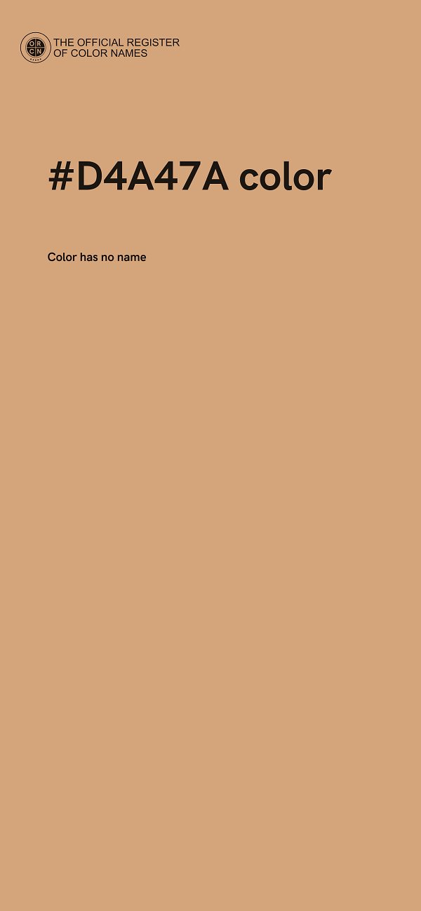 #D4A47A color image