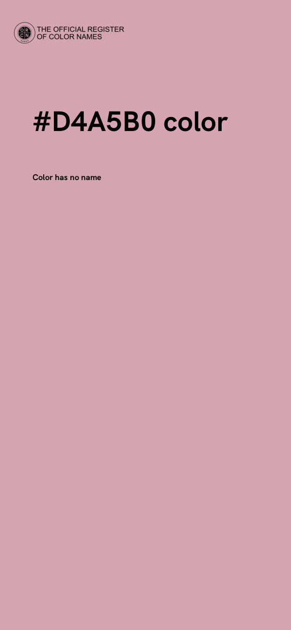 #D4A5B0 color image