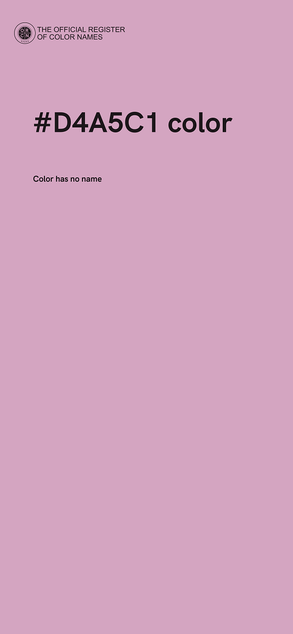 #D4A5C1 color image