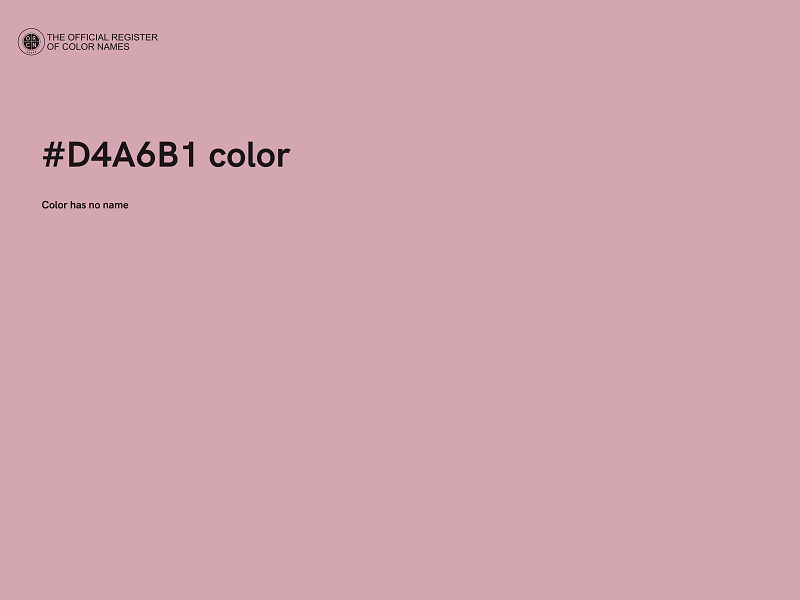 #D4A6B1 color image