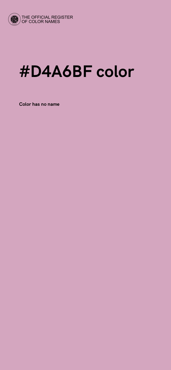 #D4A6BF color image