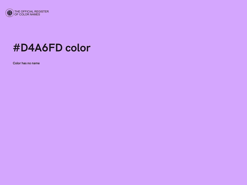 #D4A6FD color image