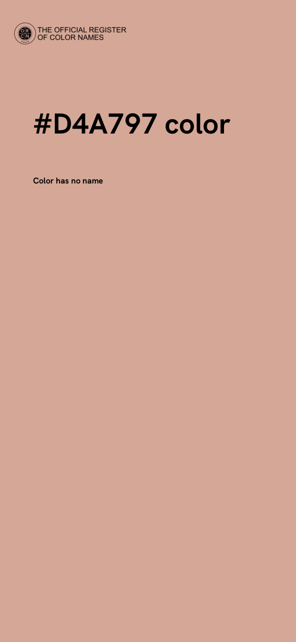 #D4A797 color image