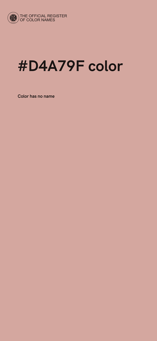 #D4A79F color image