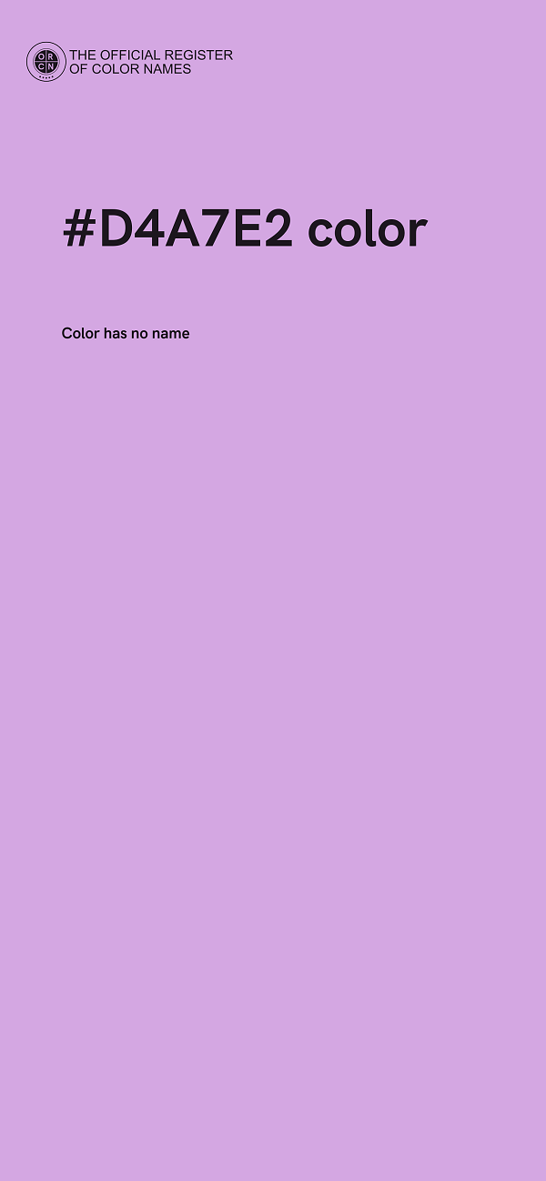 #D4A7E2 color image