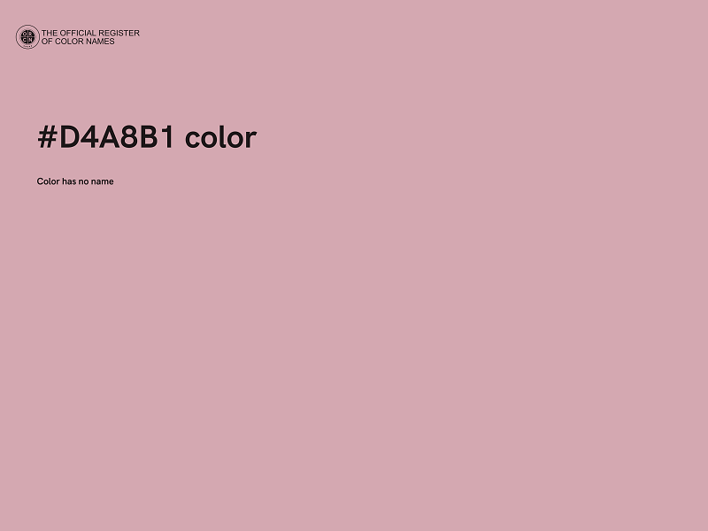 #D4A8B1 color image