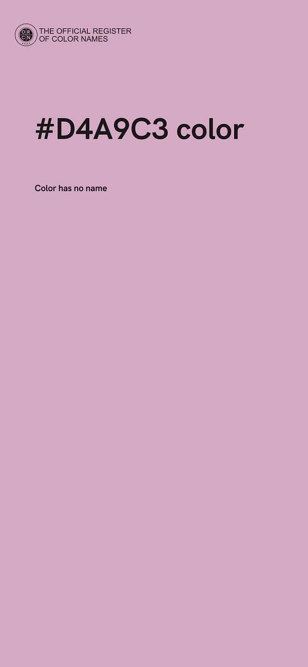#D4A9C3 color image