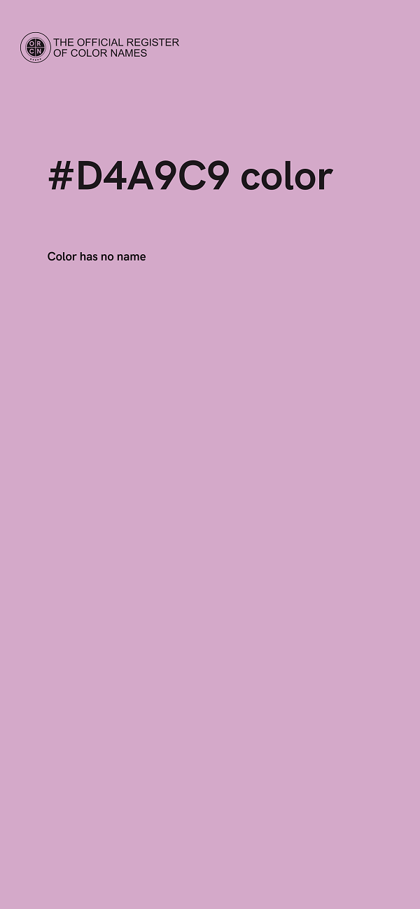 #D4A9C9 color image