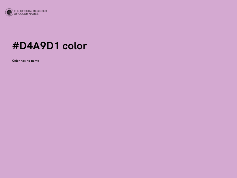#D4A9D1 color image