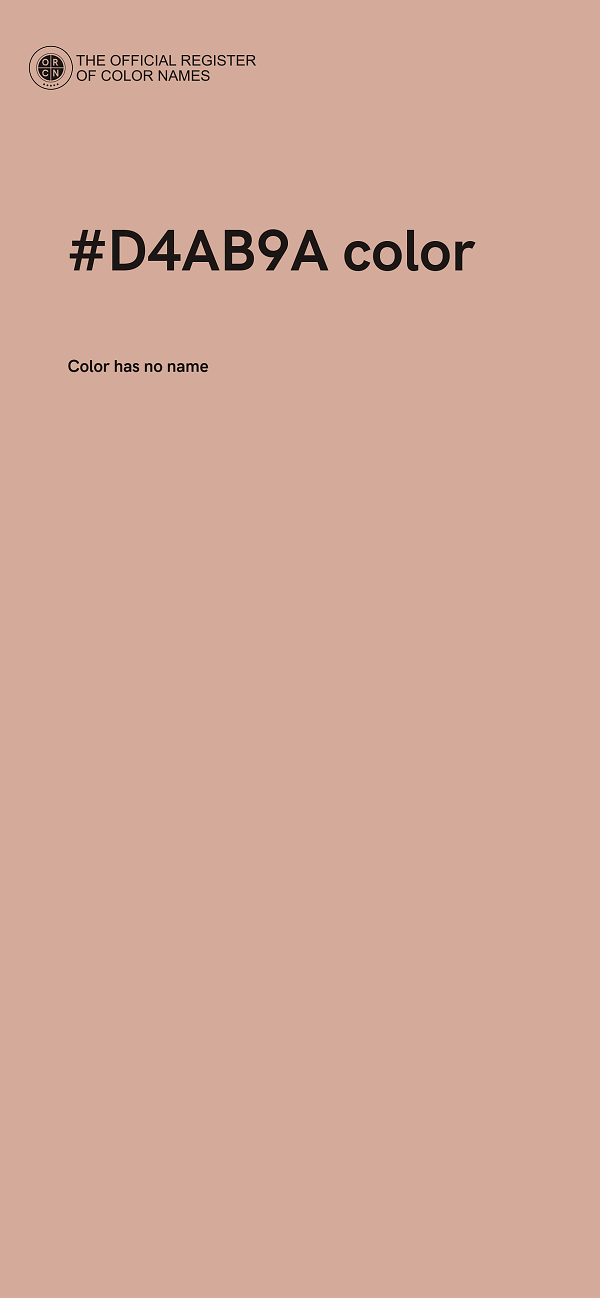 #D4AB9A color image