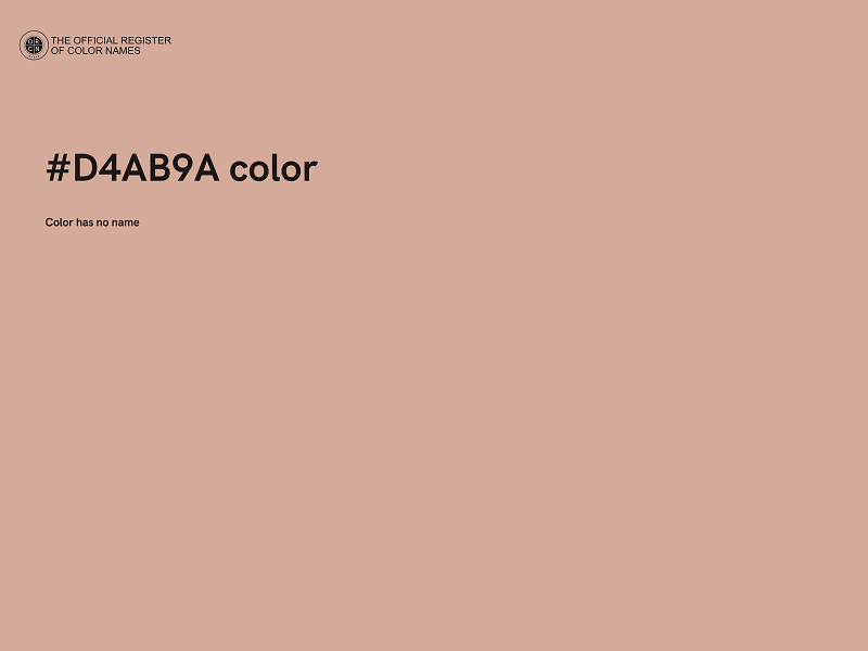 #D4AB9A color image