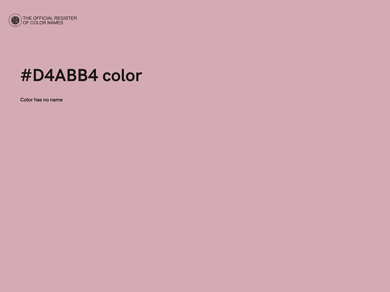 #D4ABB4 color image