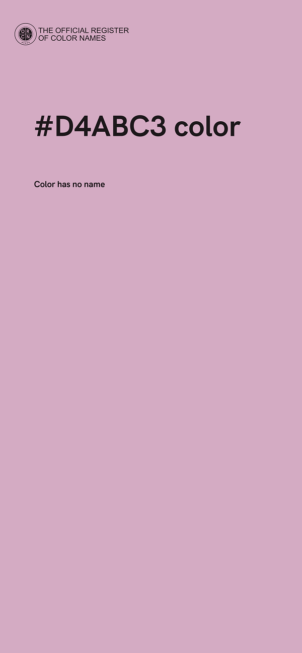 #D4ABC3 color image