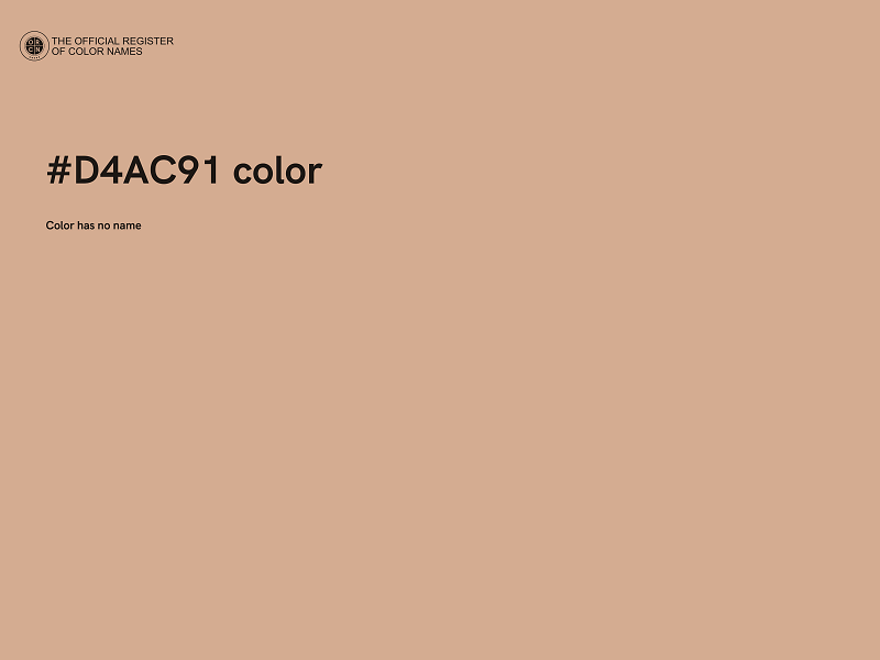 #D4AC91 color image