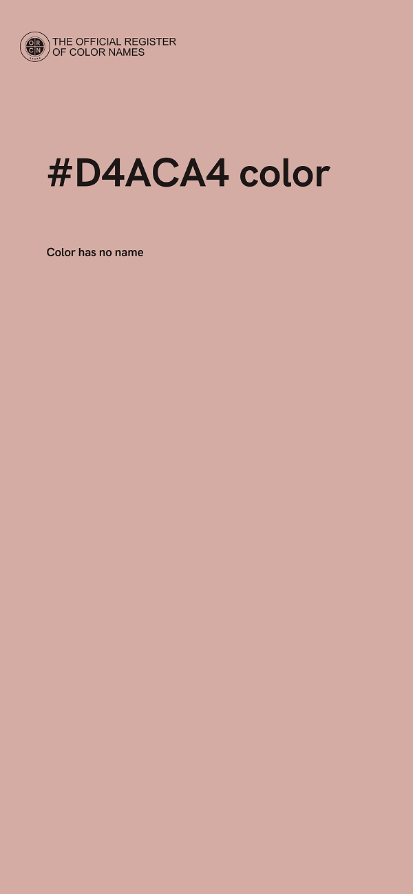 #D4ACA4 color image