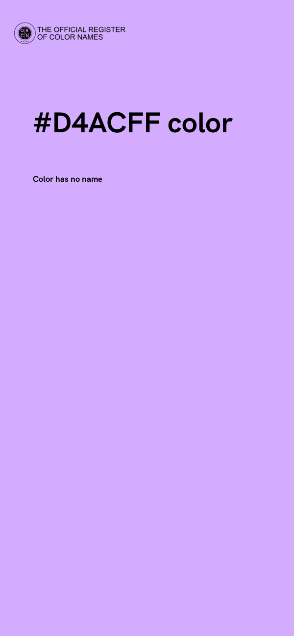 #D4ACFF color image
