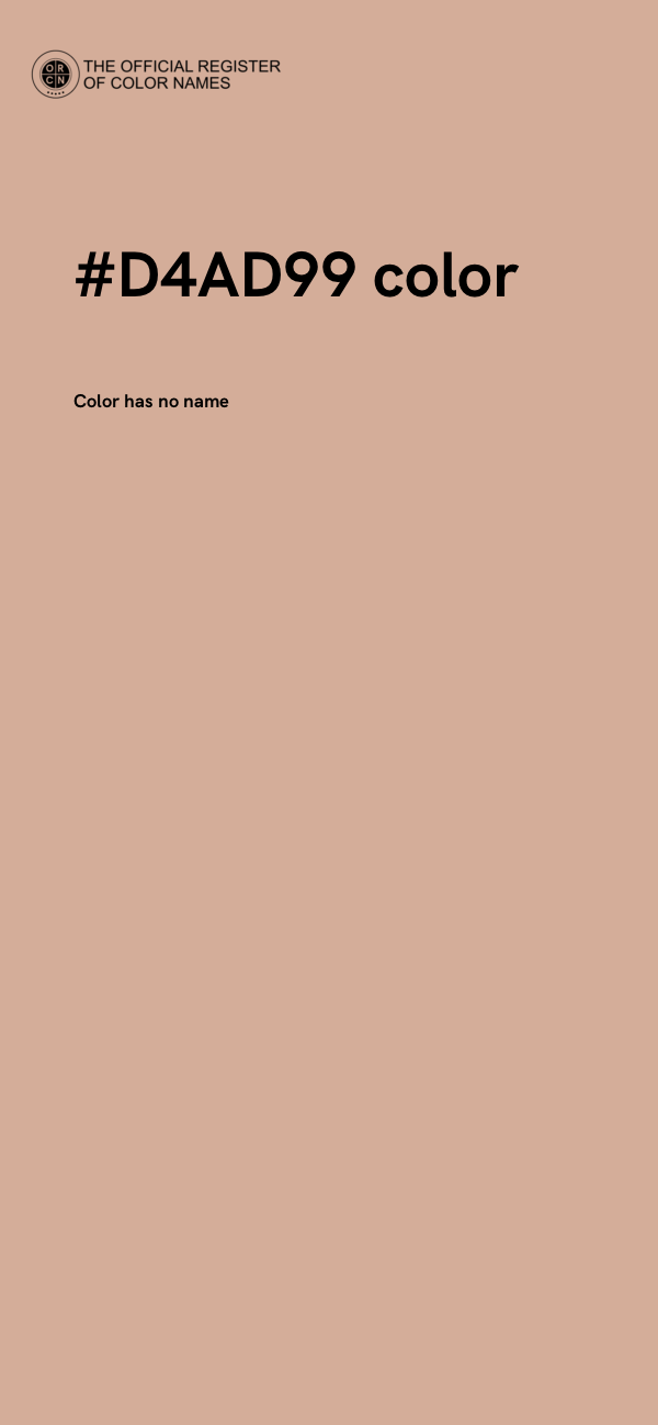 #D4AD99 color image