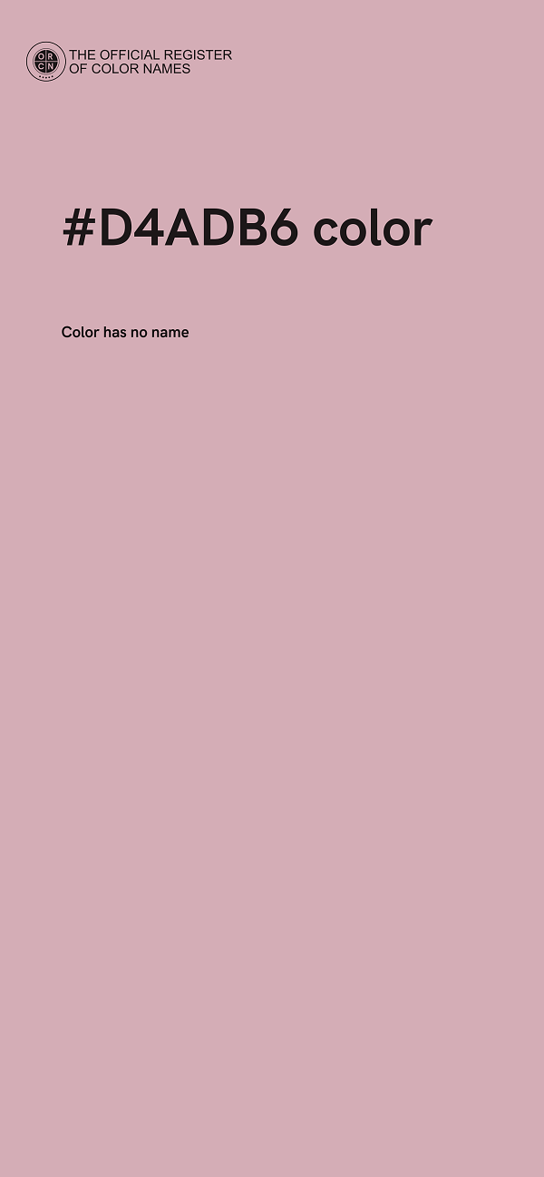 #D4ADB6 color image