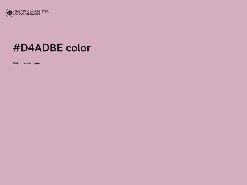 #D4ADBE color image