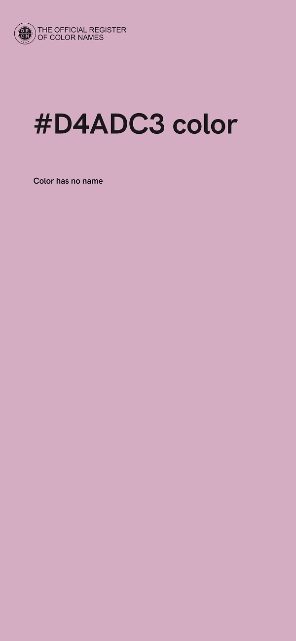 #D4ADC3 color image