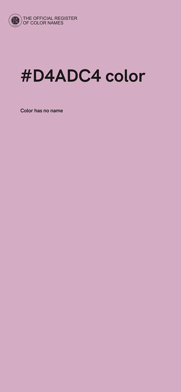 #D4ADC4 color image