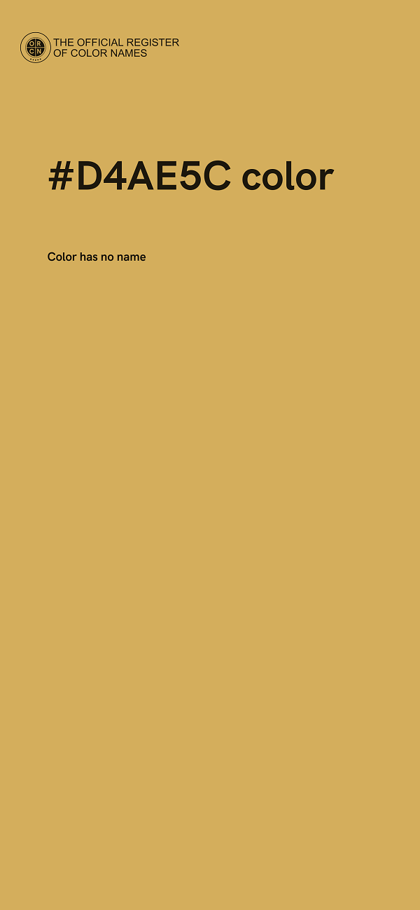#D4AE5C color image