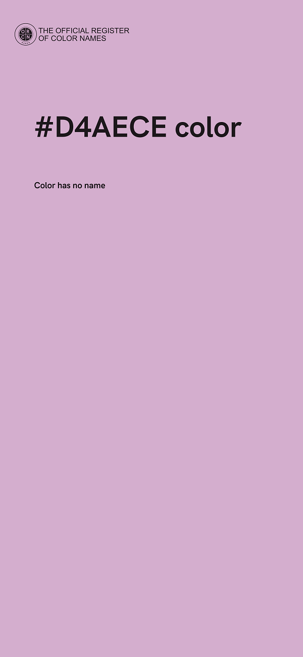 #D4AECE color image