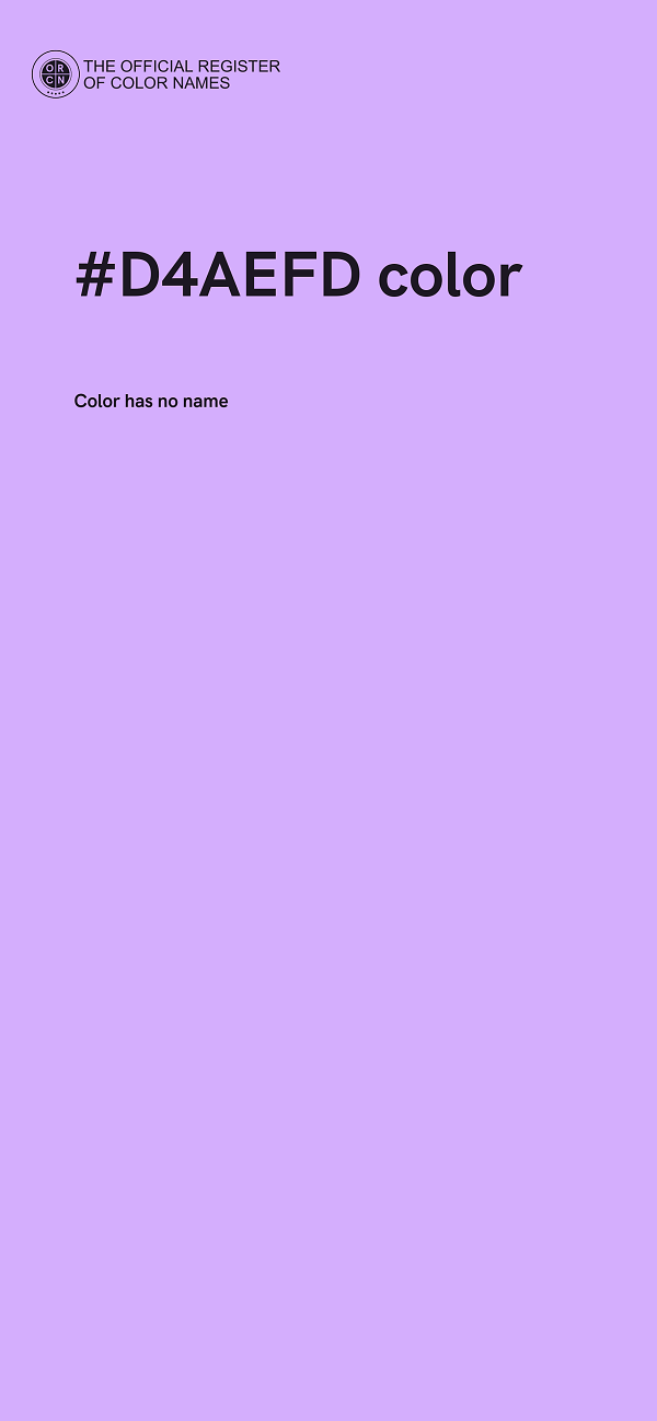 #D4AEFD color image