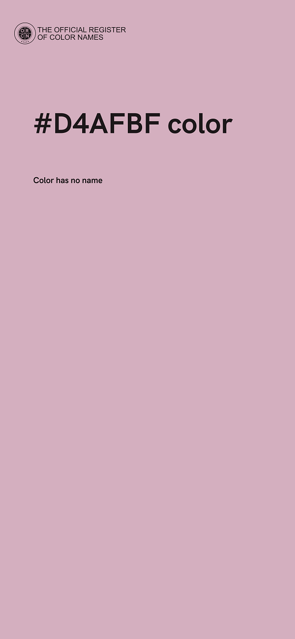 #D4AFBF color image